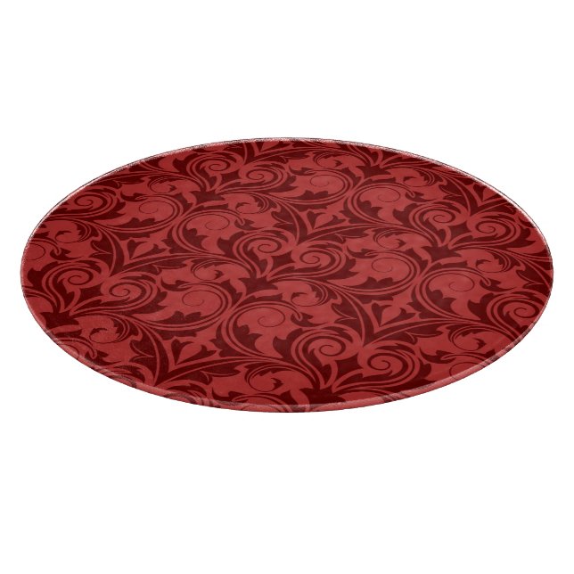 Tabla De Cortar Papel pintado rojo (Borde)