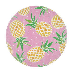 Tabla De Cortar Paraíso de la piña: patrón tropical