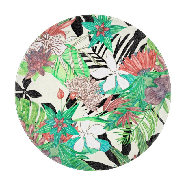 Tabla De Cortar Paraíso floral II (Anverso)