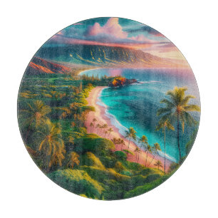 Tabla De Cortar Paraíso tropical de la isla de Maui