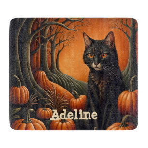 Tabla De Cortar Parche de calabaza de luz solar Halloween personal