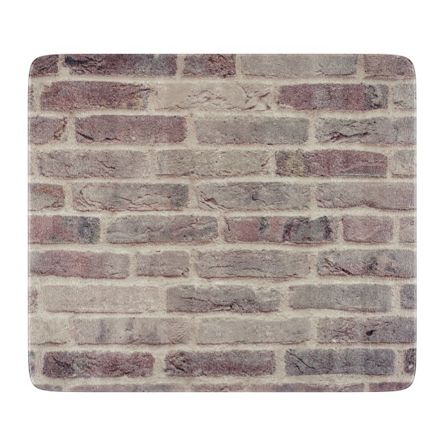 Tabla De Cortar Pared de ladrillo marrón (Anverso)