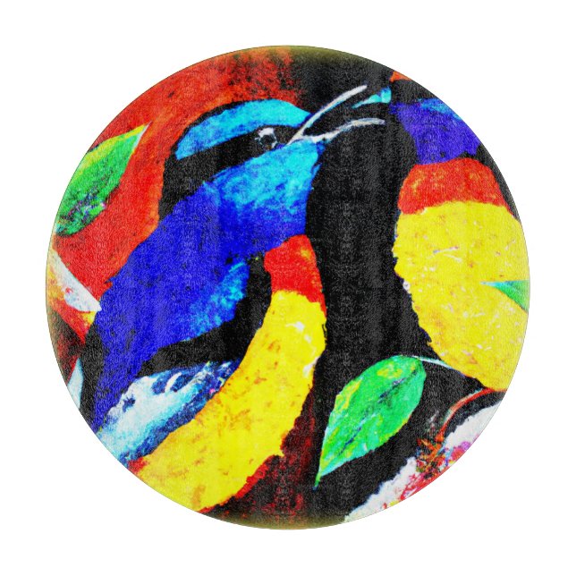 Tabla De Cortar Pareja de pájaros. ¡Hazte con una en Zazzle (Anverso)