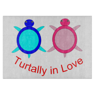 Tabla De Cortar Pareja De Tortuga Cuta