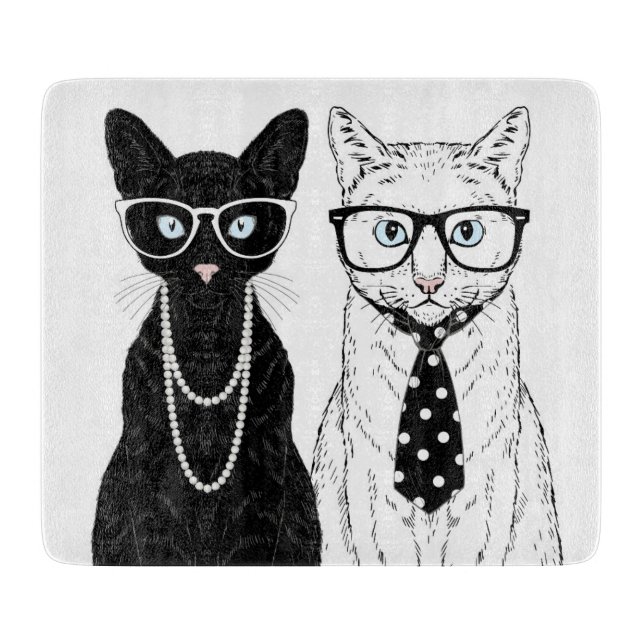 Tabla De Cortar Pares del gato (Anverso)