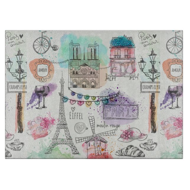 Tabla De Cortar París (Anverso)