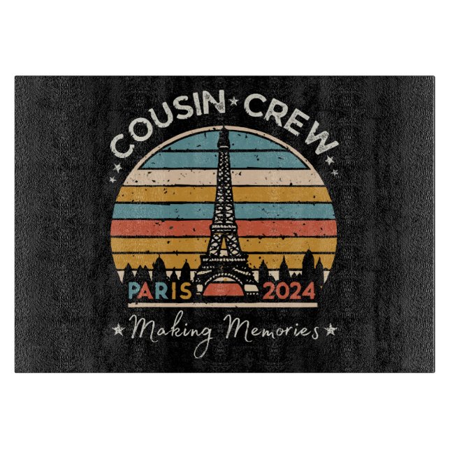 Tabla De Cortar París Francia Creando Recuerdos 2024 (Anverso)
