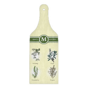 Tabla De Cortar Parsley Sage Rosemary & Thyme Herbs