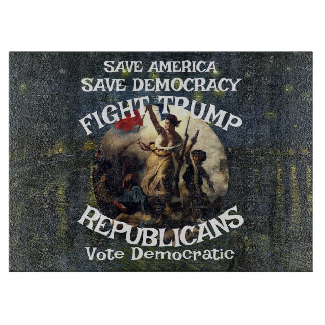 Tabla De Cortar Partido Republicano Trmp MAGA Estados Unidos Améri (Anverso)