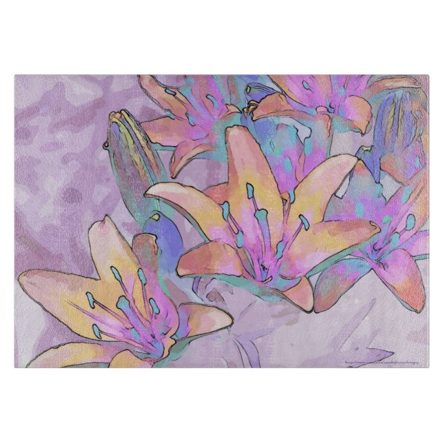 Tabla De Cortar Pastel Lily Love (Anverso)