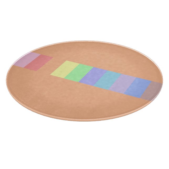 Tabla De Cortar Pastel Naranja (Borde)