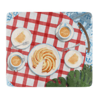 Tabla De Cortar Pastel y café para dos
