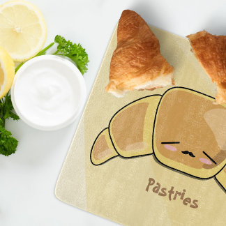 Tabla De Cortar Pastelería Francesa Cute Croissant Kawaii