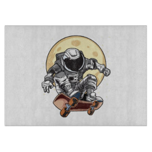 Tabla De Cortar Patinador Astronauta