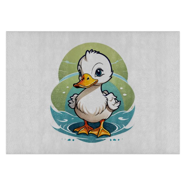 Tabla De Cortar pato blanco (Anverso)