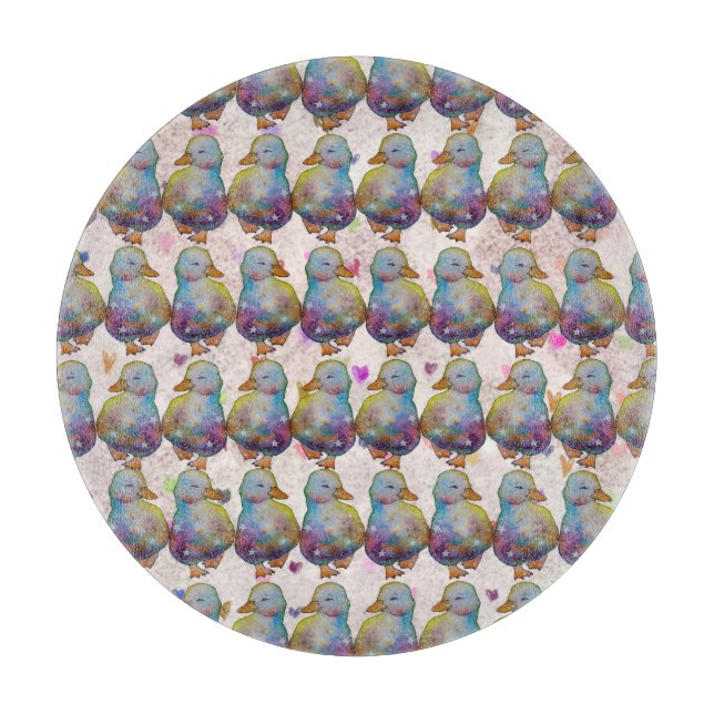 Tabla De Cortar Pato llamado Rainbow (Anverso)