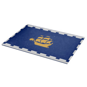 Tabla de cortar patriótica con la bandera de la ci
