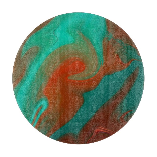 Tabla De Cortar patrón abstracto. (Anverso)