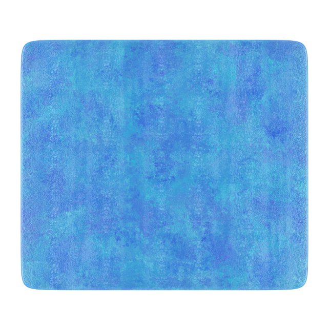 Tabla De Cortar Patrón abstracto azul (Anverso)
