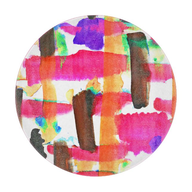 Tabla De Cortar Patrón abstracto dinámico en el arte (Anverso)