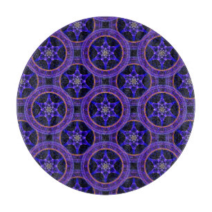 Tabla De Cortar Patrón abstracto elegante boho moderno floral #505