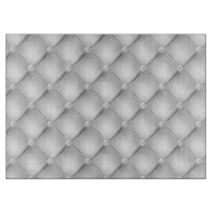 Tabla De Cortar Patrón acolchado de diamante blanco de lujo