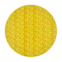 Tabla De Cortar Patrón amarillo marino floral sin soldadura