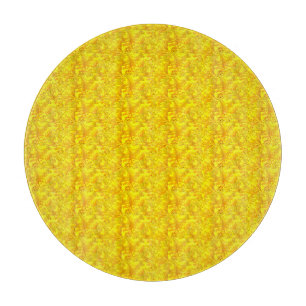 Tabla De Cortar Patrón amarillo marino floral sin soldadura