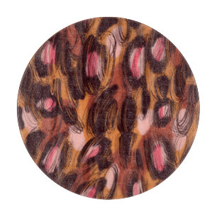 Tabla De Cortar Patrón animal africano de los puntos leopardo