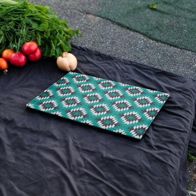 Tabla De Cortar Patrón azteca tradicional (Chopping Board)