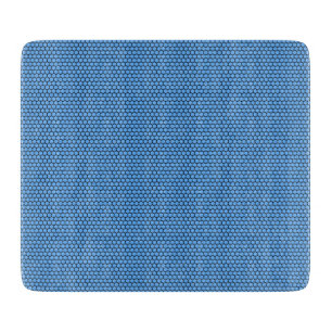 Tabla De Cortar Patrón azul negro de hexágono