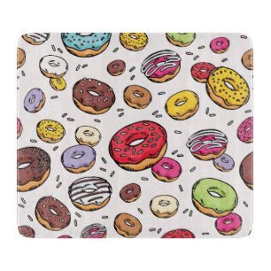 Tabla De Cortar Patrón continuo de donas