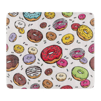 Tabla De Cortar Patrón continuo de donas