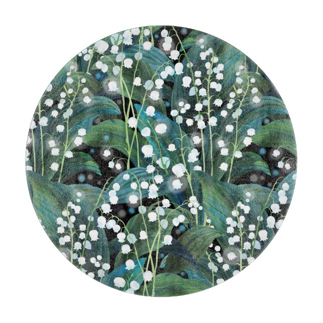 Tabla De Cortar Patrón continuo de fondo del Valle de Lily (Anverso)