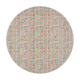 Tabla De Cortar Patrón de Amor 