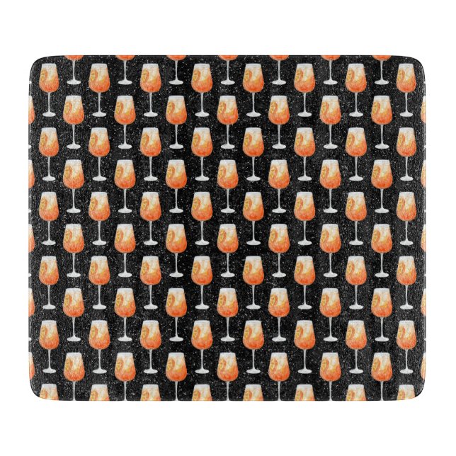 Tabla De Cortar Patrón de Aperol Spritz (Anverso)