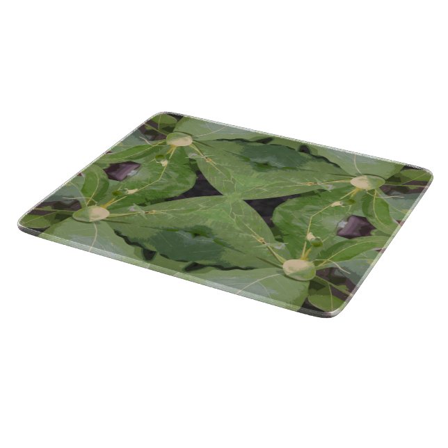 Tabla De Cortar Patrón de árbol de almendra (Borde)