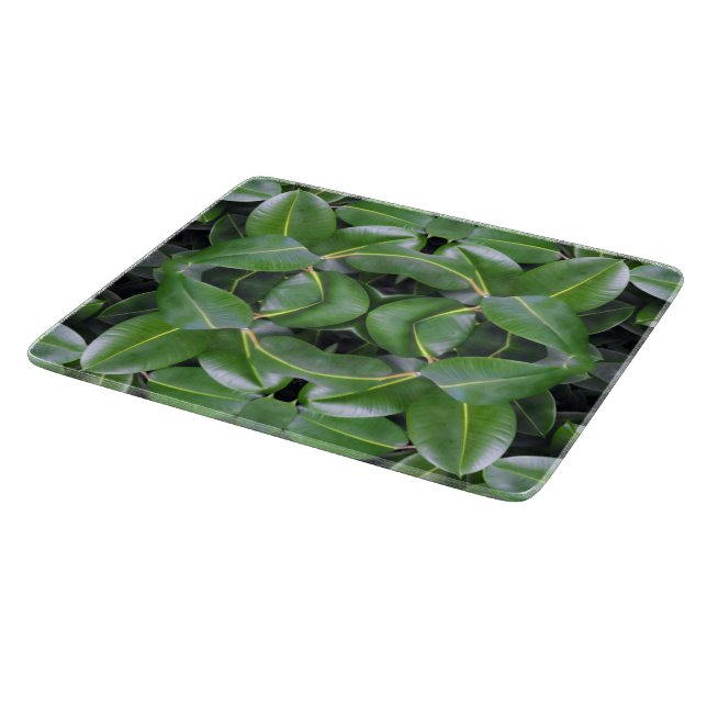 Tabla De Cortar Patrón de árbol de caucho (Borde)
