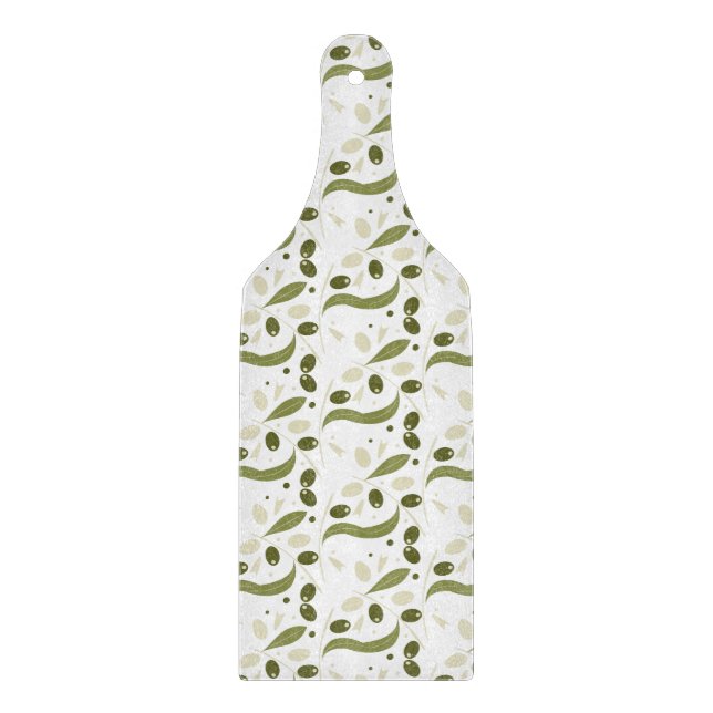 Tabla De Cortar Patrón de árbol de rama de olivo (Anverso)