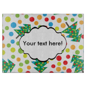 Tabla De Cortar patrón de árboles de Navidad