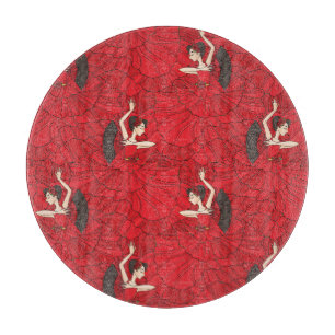 Tabla De Cortar Patrón de baile del tango vintage Flamenco