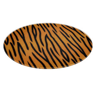 Tabla De Cortar Patrón de bandas de tigre