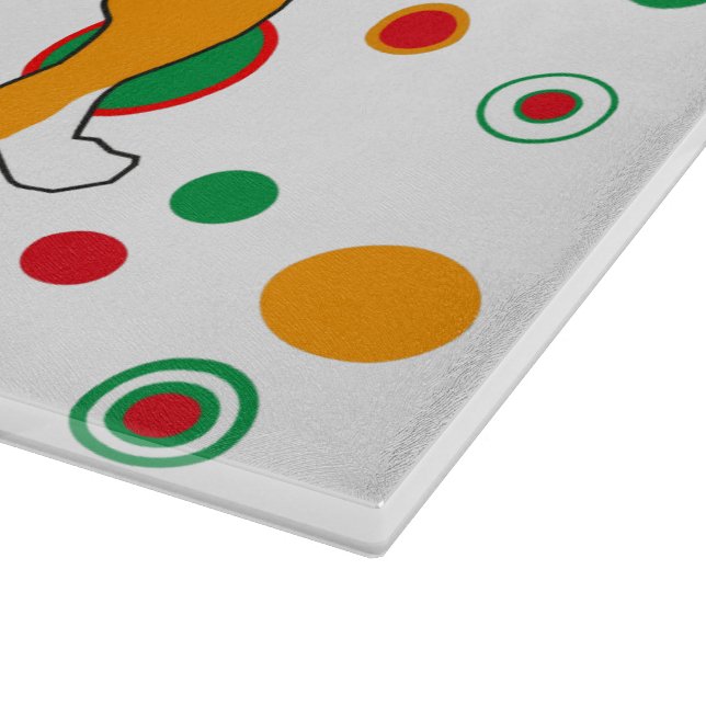 Tabla De Cortar Patrón de Beagle (Borde)