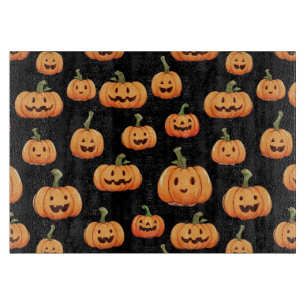 Tabla De Cortar Patrón de calabaza sin soldadura de Halloween