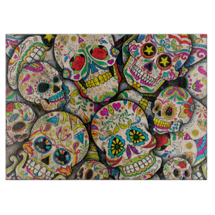 Tabla De Cortar Patrón de Calavera de Azúcar Más Vendido
