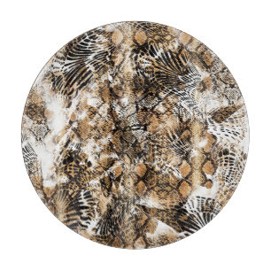 Tabla De Cortar Patrón de camuflaje de cebra de leopardo colorido