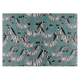 Tabla De Cortar Patrón de cebra