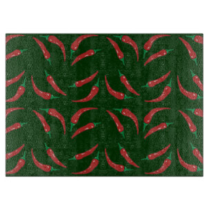 Tabla De Cortar patrón de chiles picantes