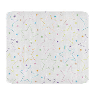 Tabla De Cortar Patrón de cielo estrellado mágico colorido