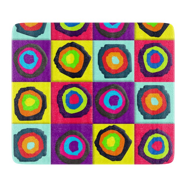 Tabla De Cortar patrón de círculos (Anverso)